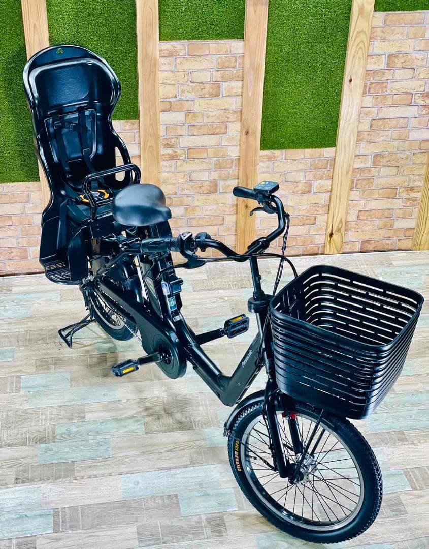 超特価 王様 ブラック ギュットアニーズ子供乗せ電動アシスト自転車 H1324