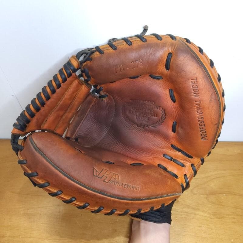 ハタケヤマ THシリーズ 北米ステアハイド使用 キャッチャーミット 軟式グローブ