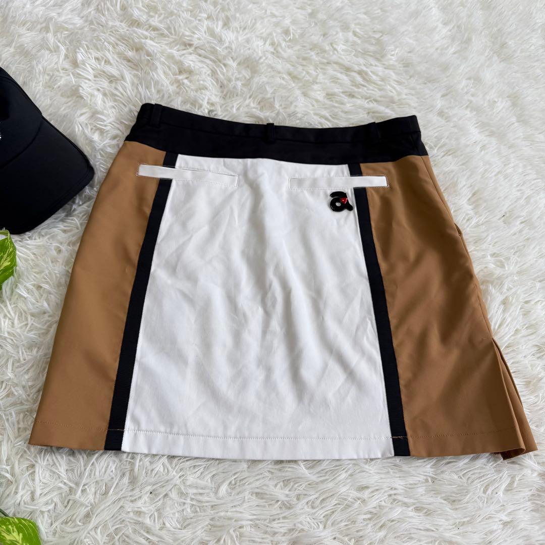 【アルチビオ】極美品 スカート 切替 ブラウン 40サイズ レディース