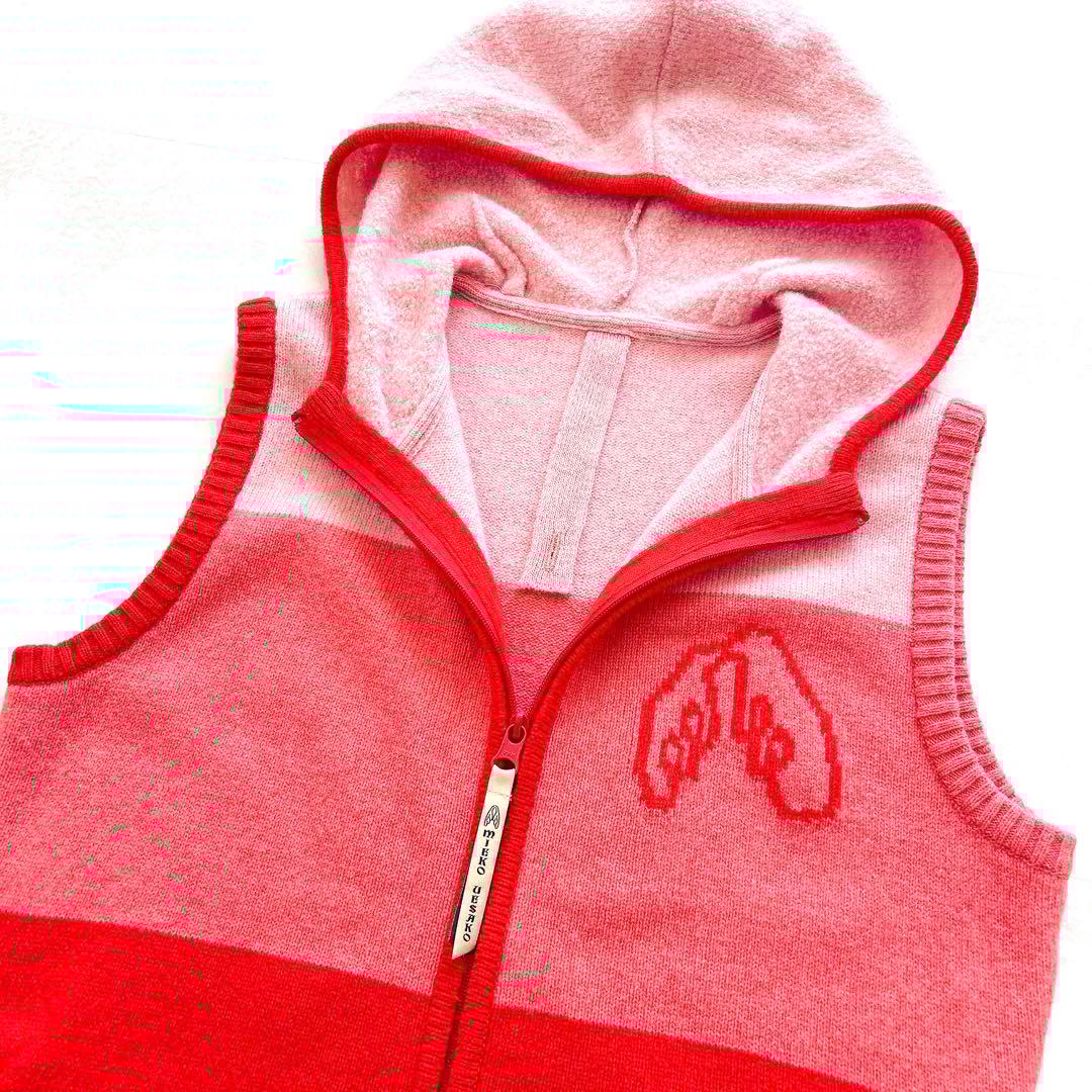 M・U SPORTS ミエコウエサコ　ノイジーノイジー　ゴルフ　ニットベストL