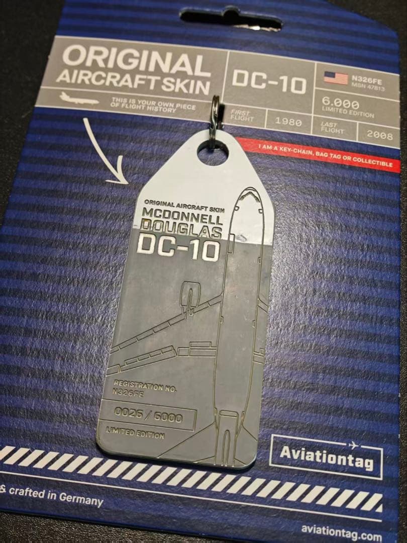ユナイテッド航空 Aviationtag DC-10-30 コンビ色
