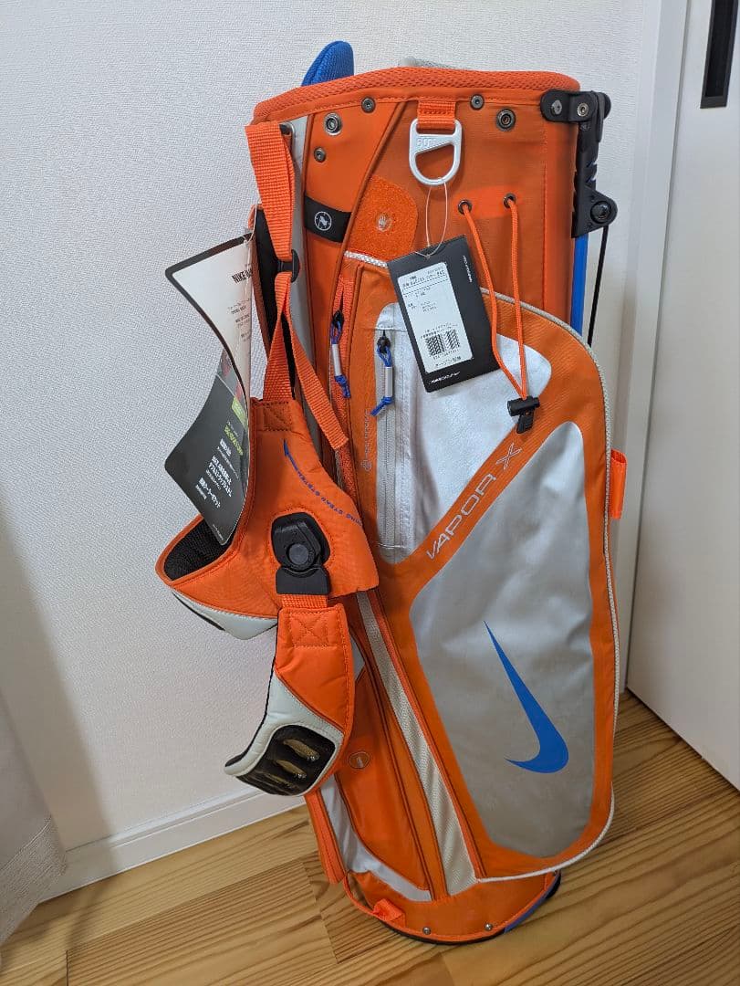 NIKE ナイキ　軽量　キャディーバック　スタンド　ショルダー　オレンジ