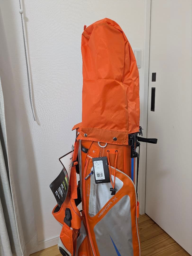 NIKE ナイキ　軽量　キャディーバック　スタンド　ショルダー　オレンジ