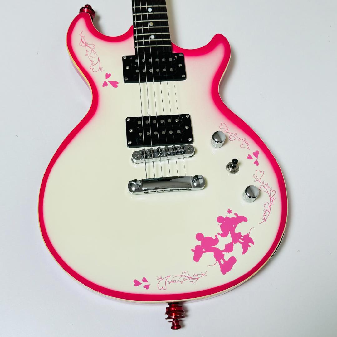 美品 希少ディズニー Chatting Birdコラボ エレキギター DEG-2