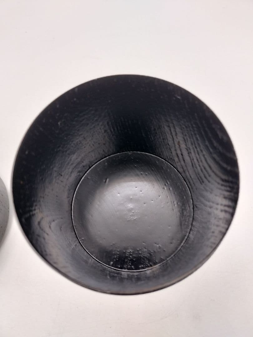 c760 詰棗 一双 木製掻合　挽家 詰茶入　茶道具 古物