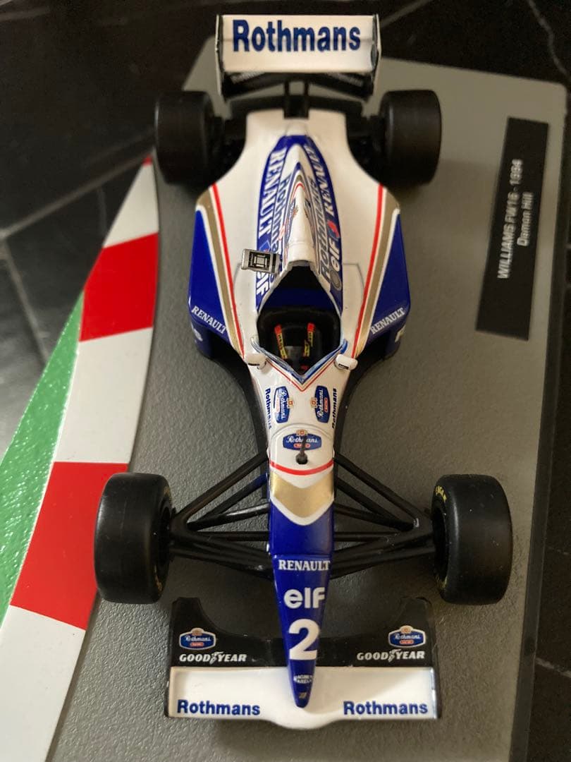 F1マシンコレクション ウィリアムズ　FW16 ロマンズデカール追加　セナ仕様