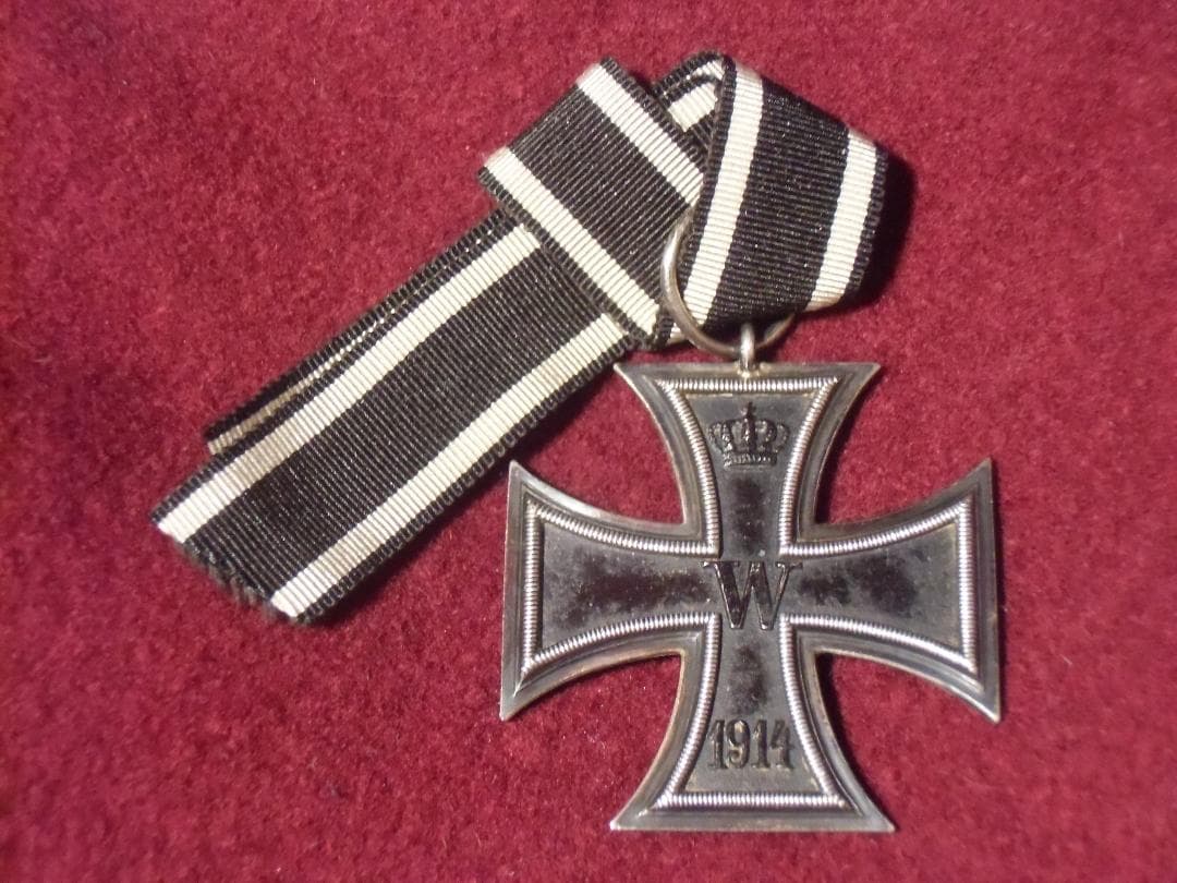 Ｗ帝政ドイツ軍/プロイセン王国＊１９１４鉄十字勲章＊２級（実物）