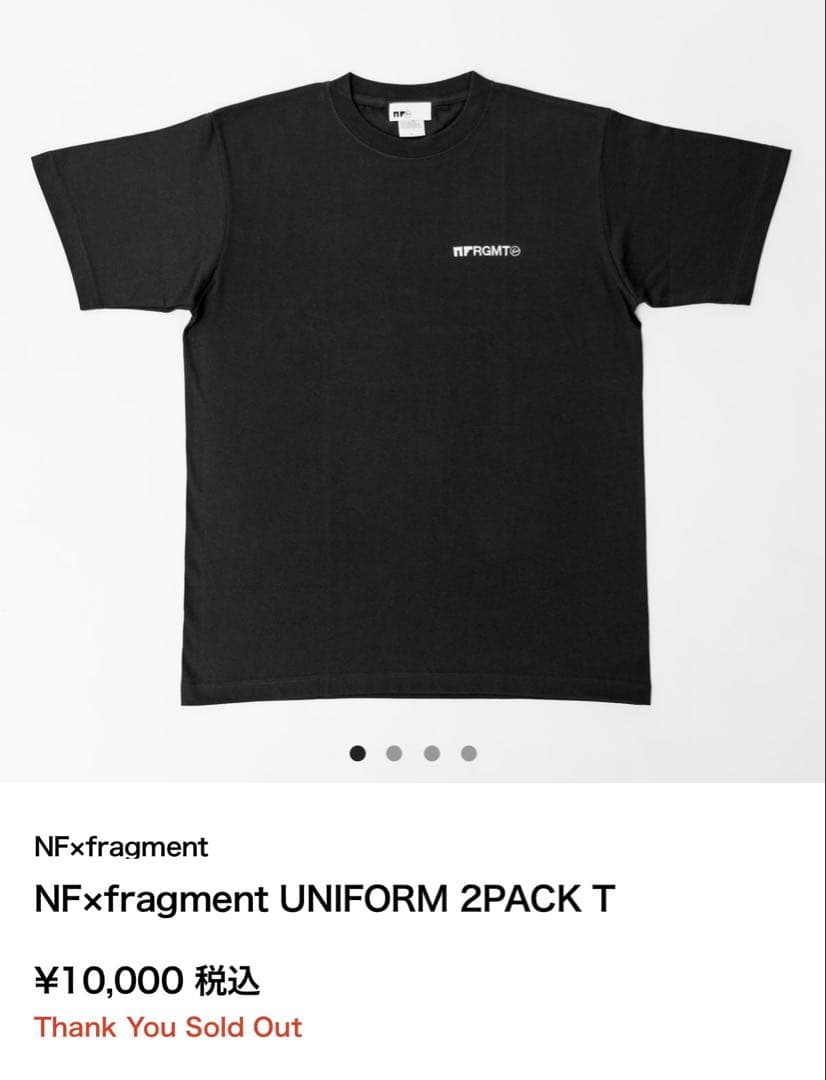 サカナクション　NF x FRAGMENT Tシャツ XL ブラック