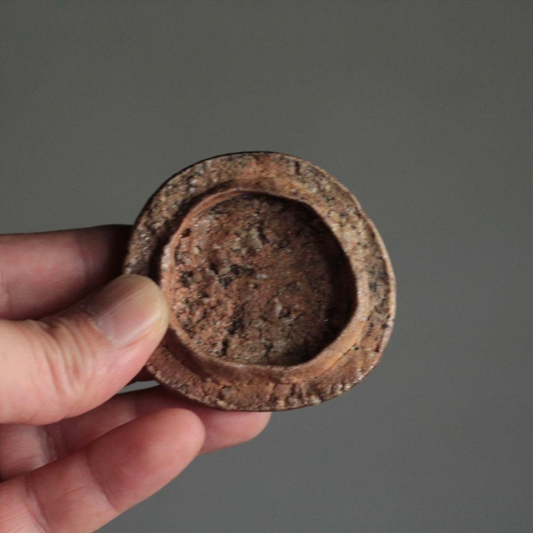 信楽 黴餅 香合 茶道具 古美術 古道具 アンティーク