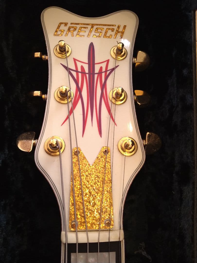 竹*様 限定大特価【ピンストライプ入り】グレッチホワイトファルコン7593カスタ