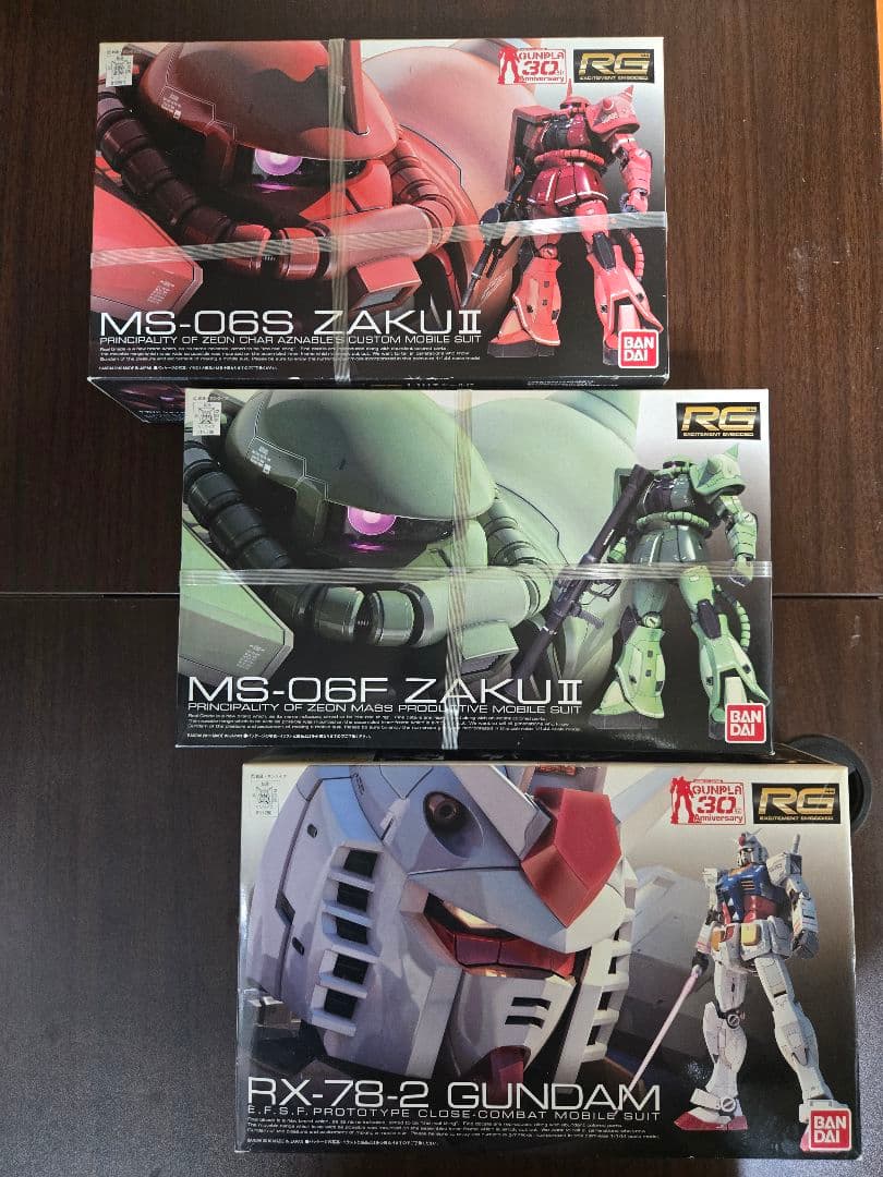 RG 1/144 30th MS06S MS06F RX-78　セット