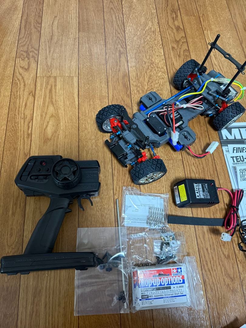 タミヤラジコン1/10 MF-01Xシャーシフルセット　ほぼフルオプション組立済