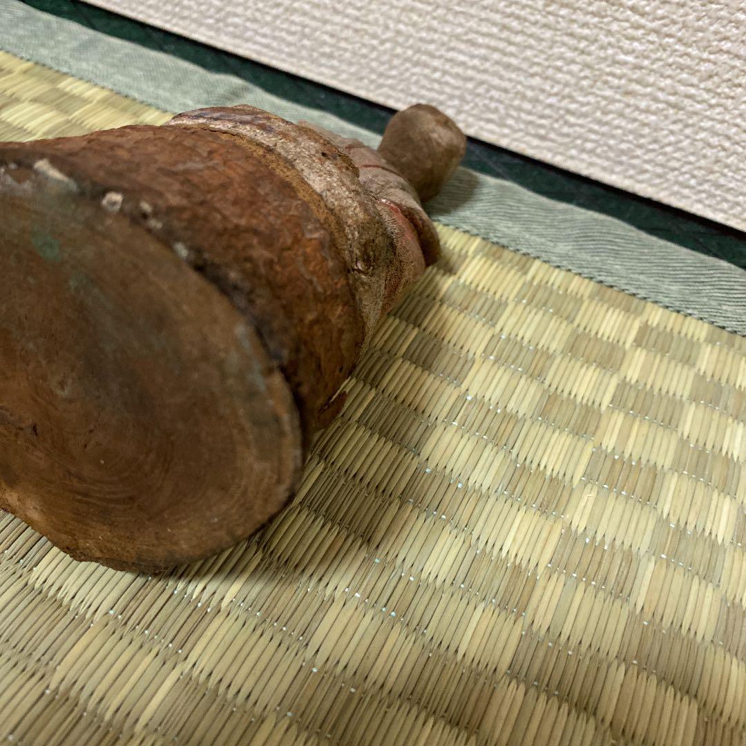 木彫り　彫刻　骨董　年代物　希少　縁起物　(仏像)