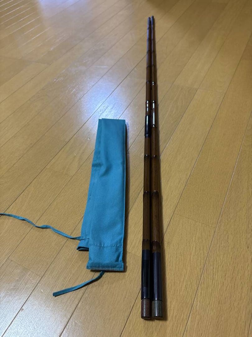 竿掛け二本物　カーボン製 収納ケース付き