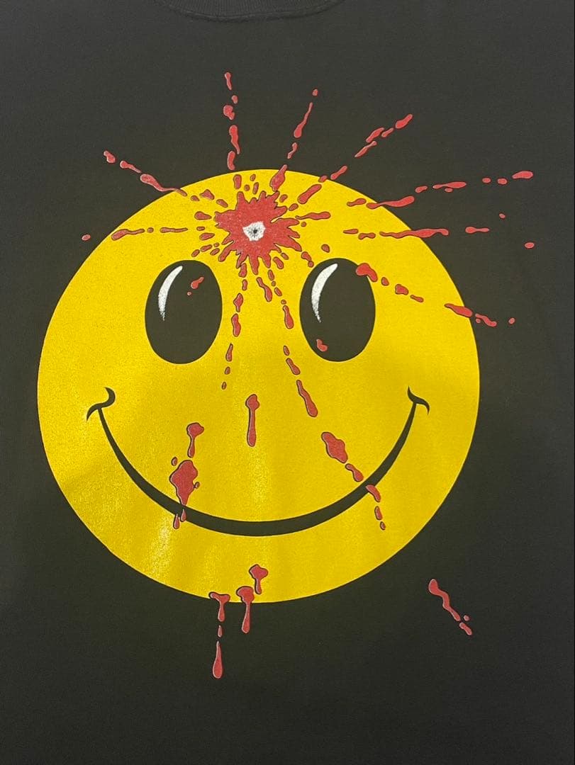 90s Head Shot ぶち抜きスマイル Tシャツ M