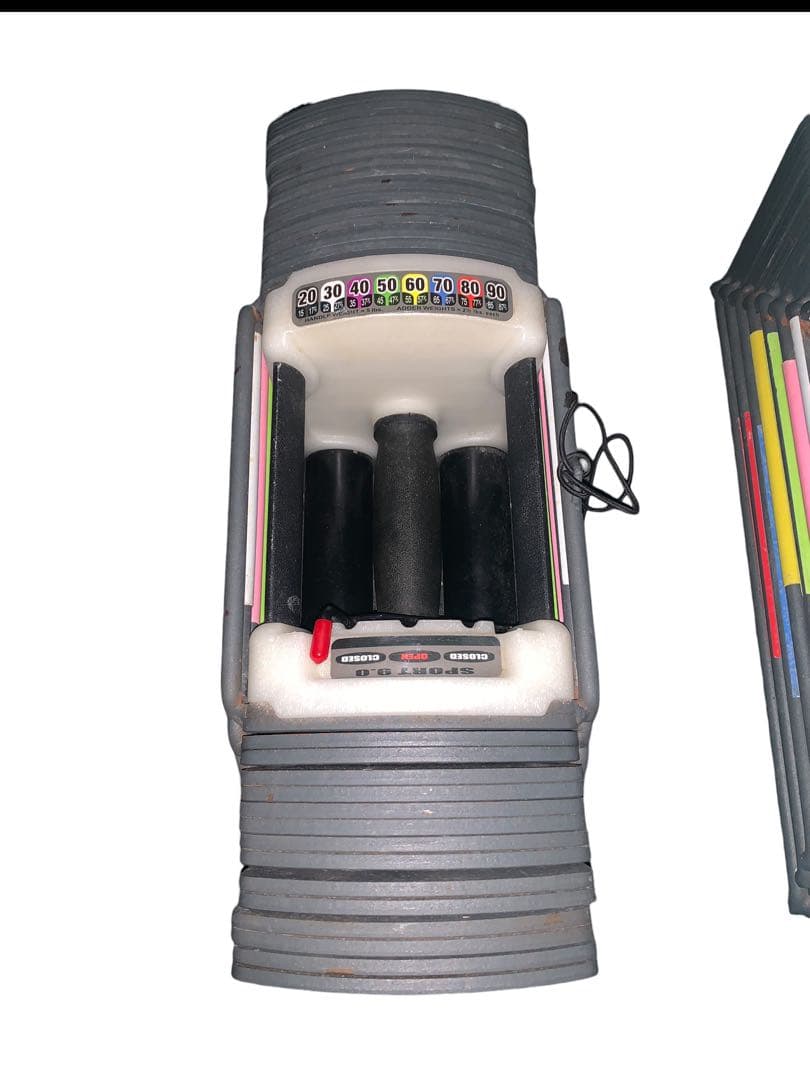 TOP FILM アジャスタブルダンベル27段階調節 41キロ 1/2個①