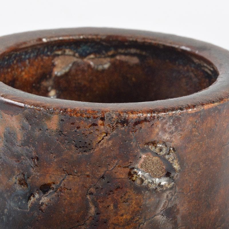 teru 茶道具　瀬戸焼　古瀬戸　香炉　銀火屋　時代箱　M　R4280