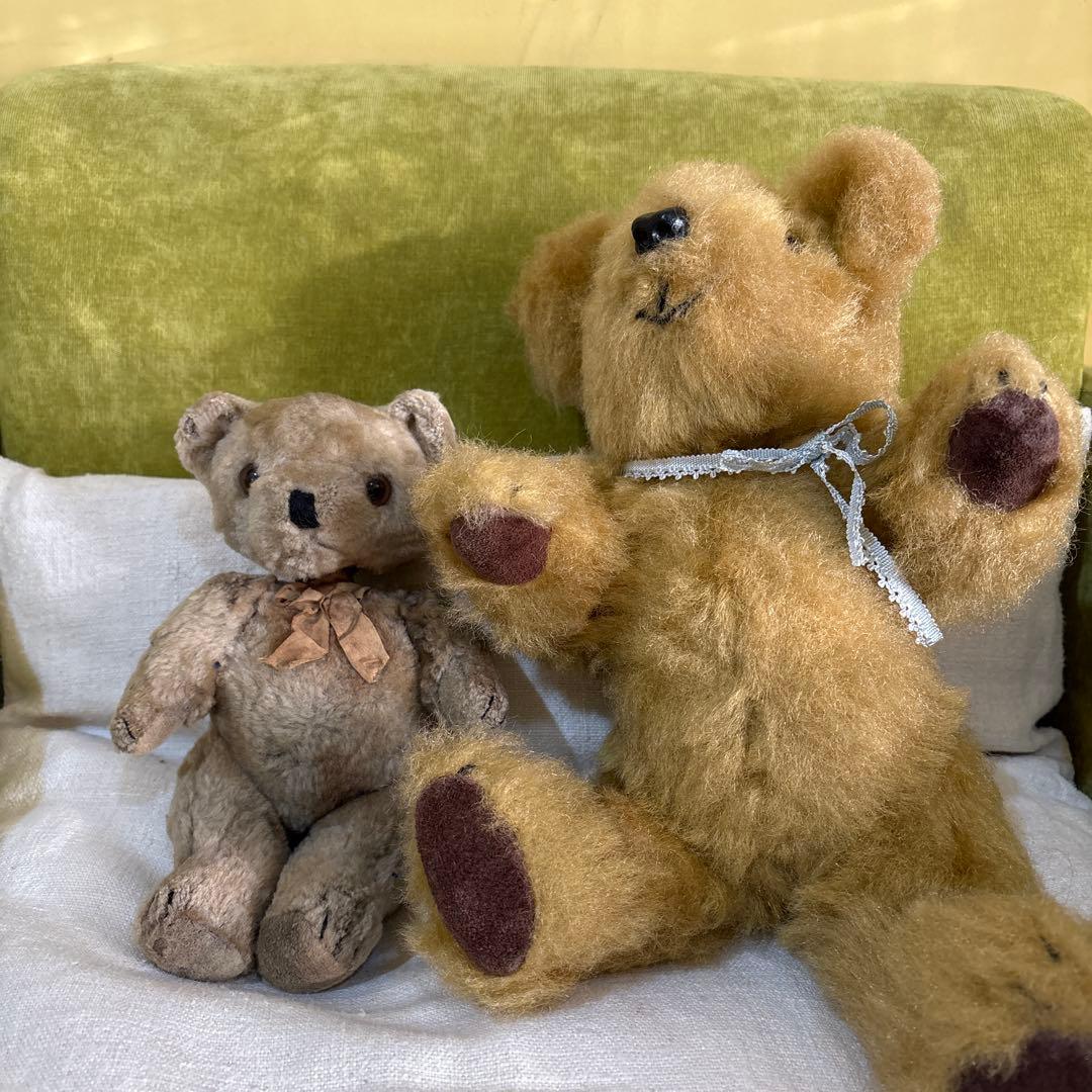 ヴィンテージ テディベアー2体ぬいぐるみ香水入れ