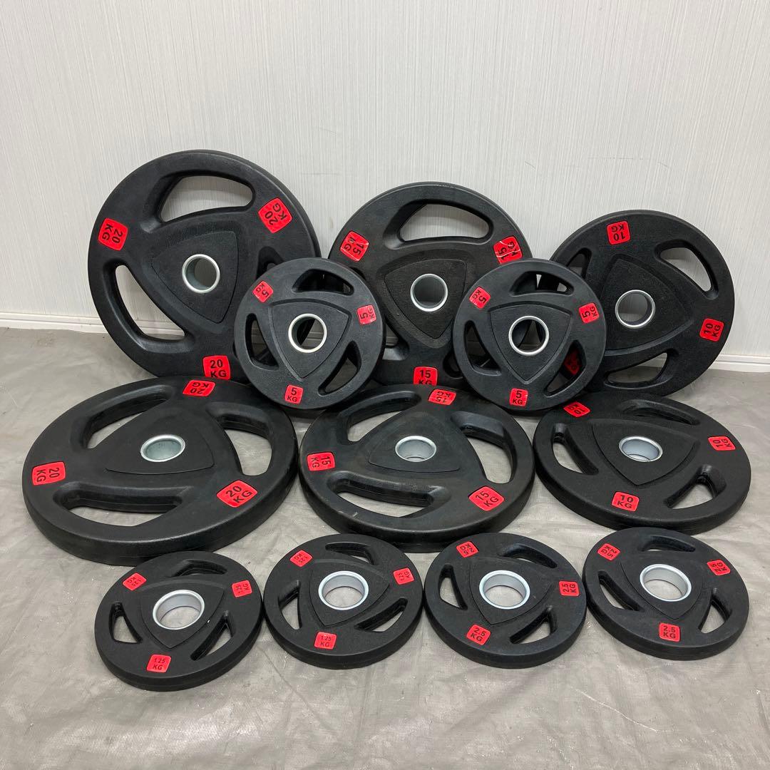 ■110kgセット 14枚 オリンピックプレート バーベル50mm