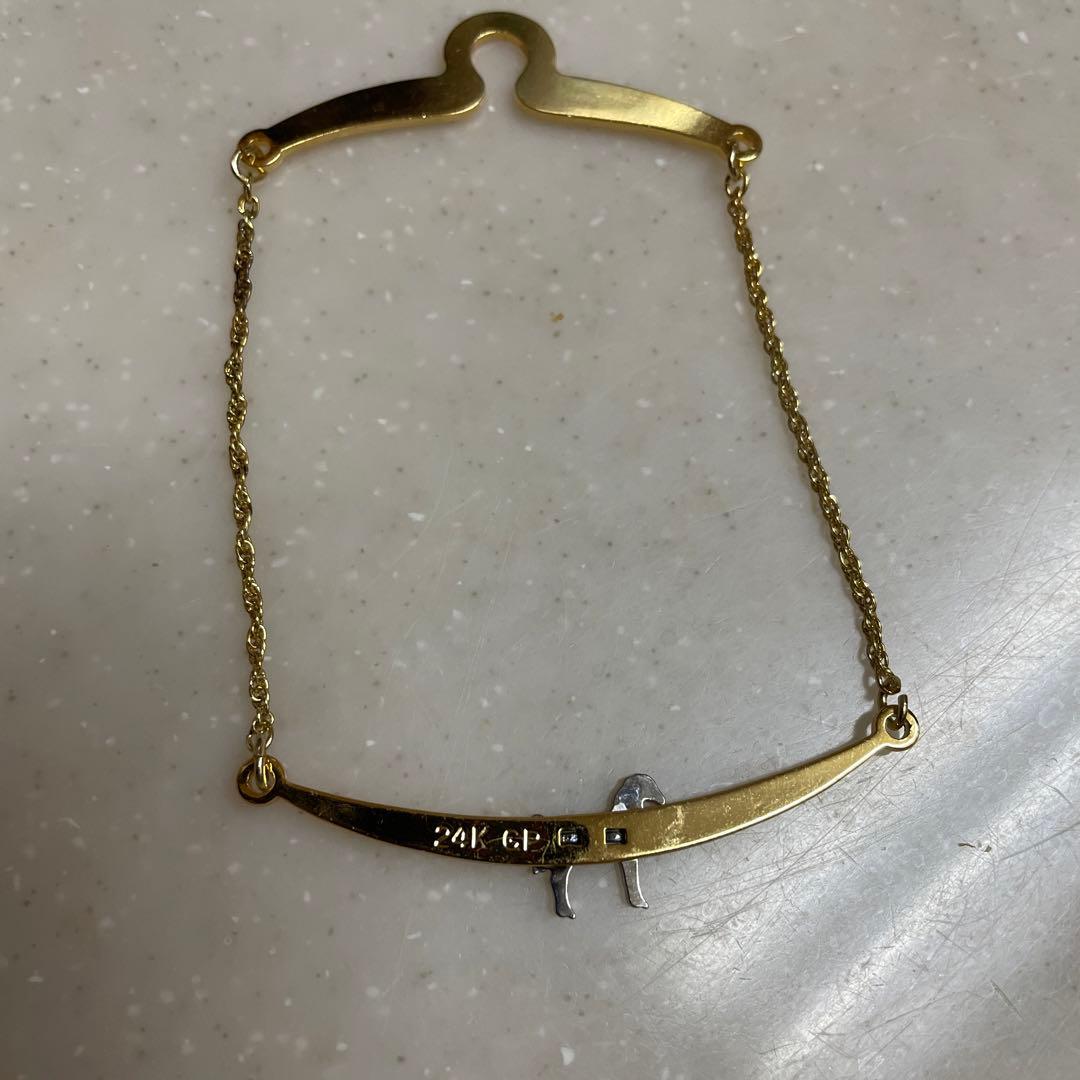 ホワイトホース ウィスキー ローガン ボトルチェーン 24K GP 刻印あり