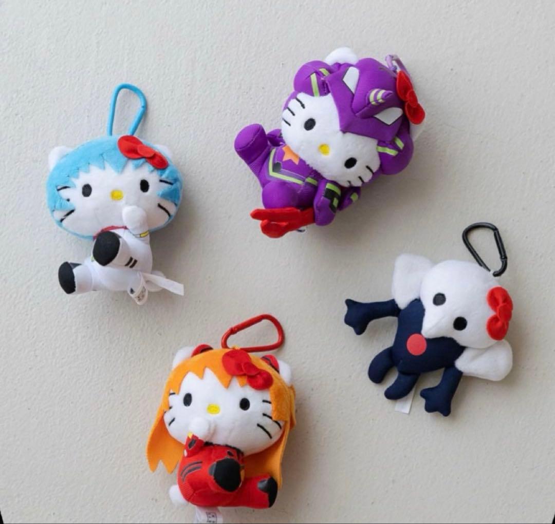 【EVA x HELLO KITTY】トイキーホルダー　第4使徒 レイ