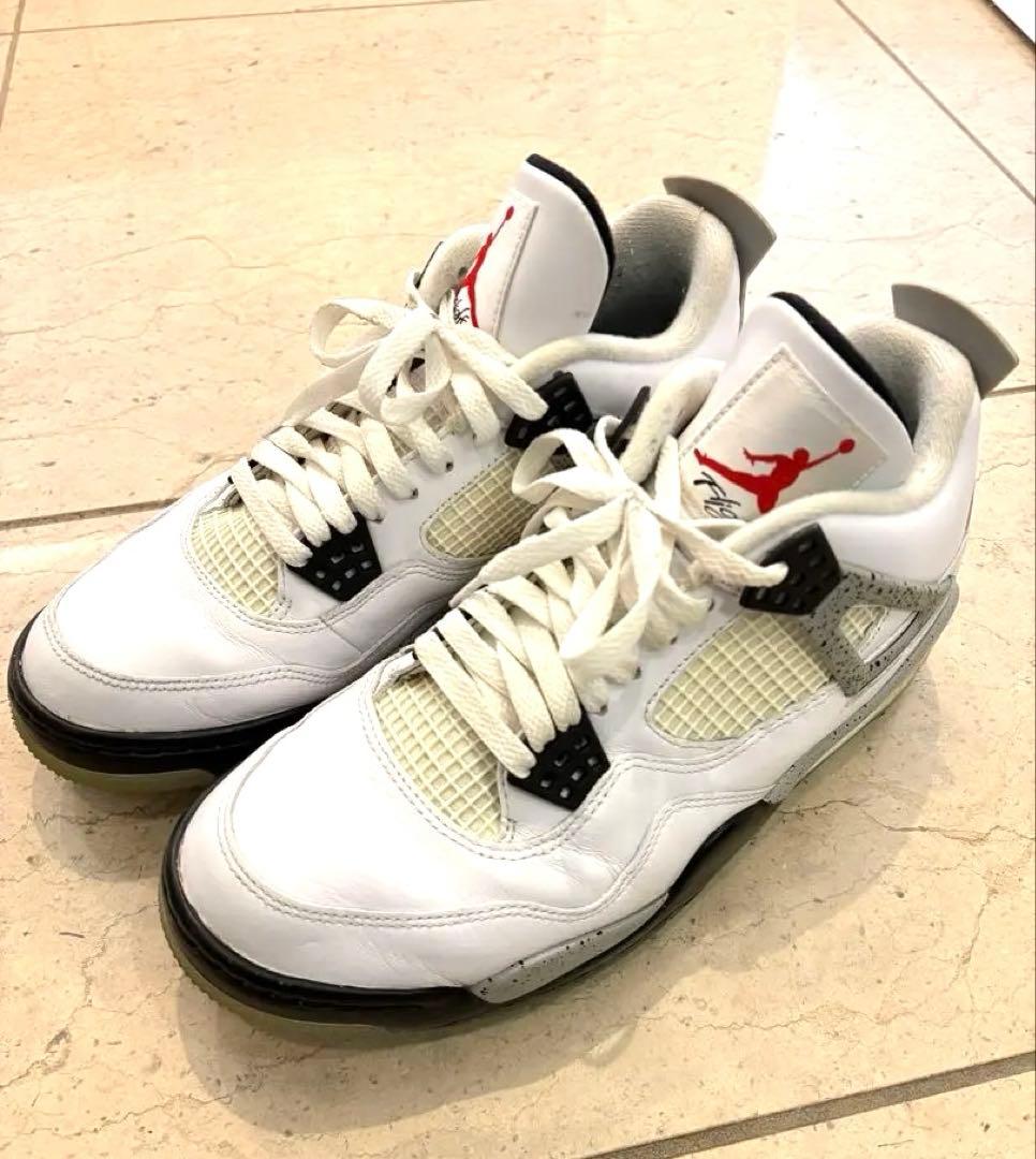 ゴルフシューズ Air Jordan 4 ホワイトセメント