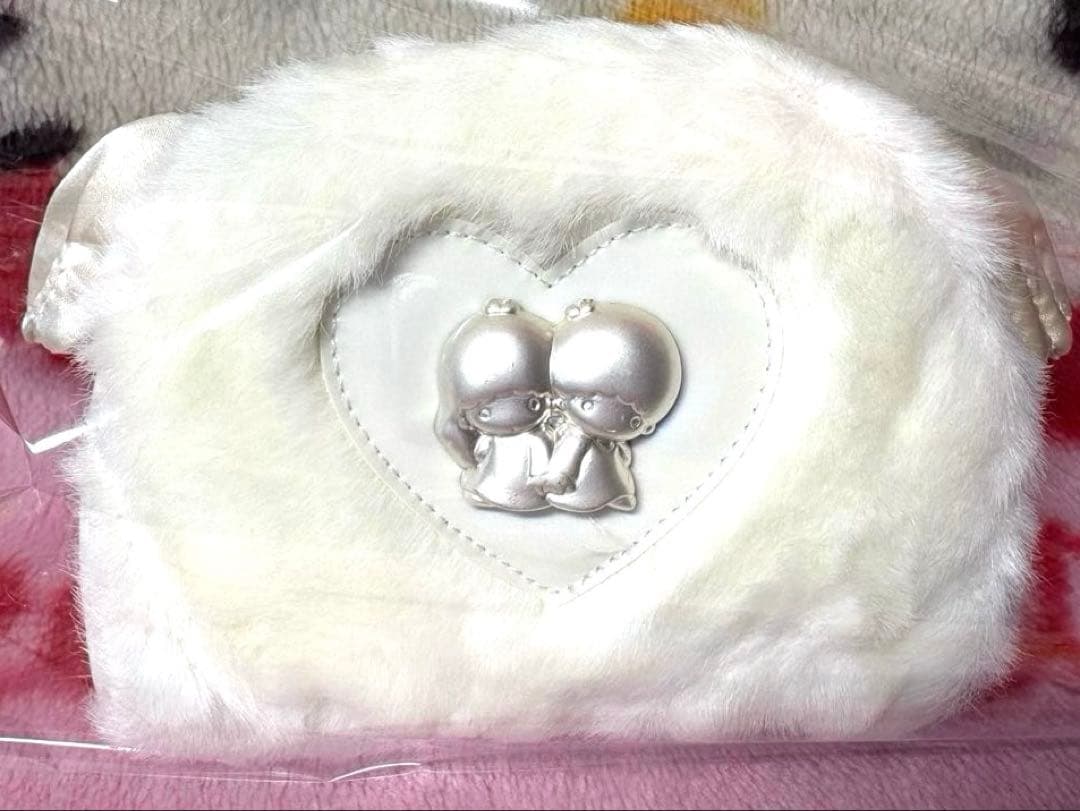 超激レア　未使用　1999年　キキララ ボア　ファー　ポーチ　エンジェル　非売品