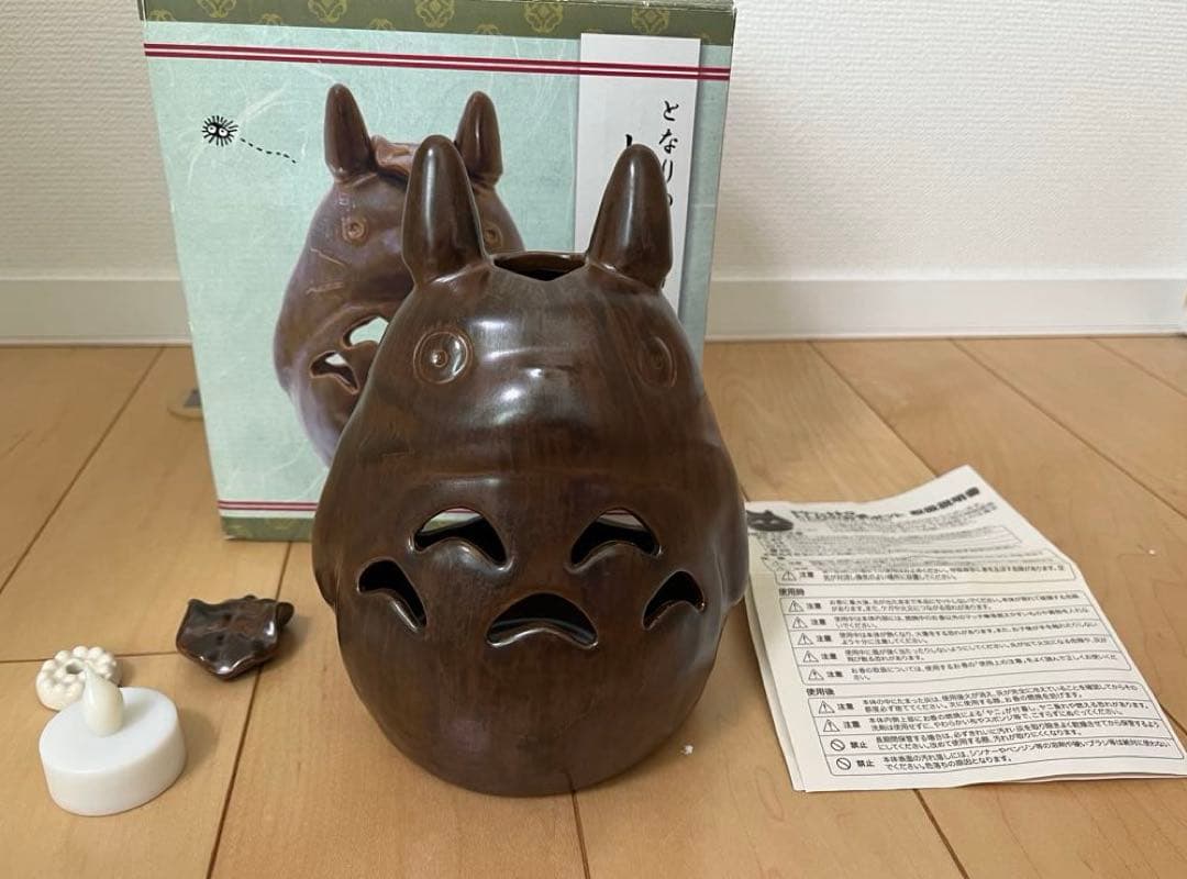 【新品】となりのトトロ　お香ポット　陶器製