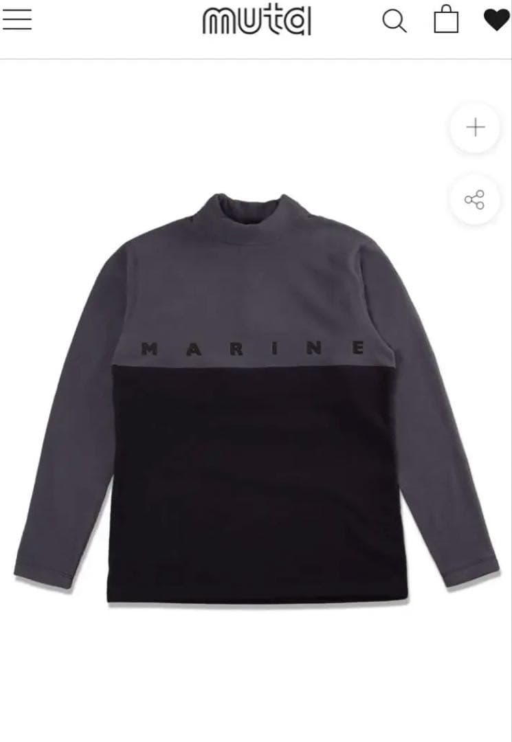 ICHIRO。ムータ　新品未使用タグ付き。フリース モックネックプルオーバ