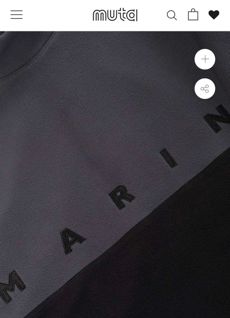 ICHIRO。ムータ　新品未使用タグ付き。フリース モックネックプルオーバ