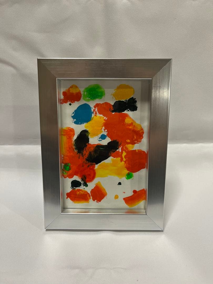 アクリル絵画 “Side Business” アルミフレーム入り