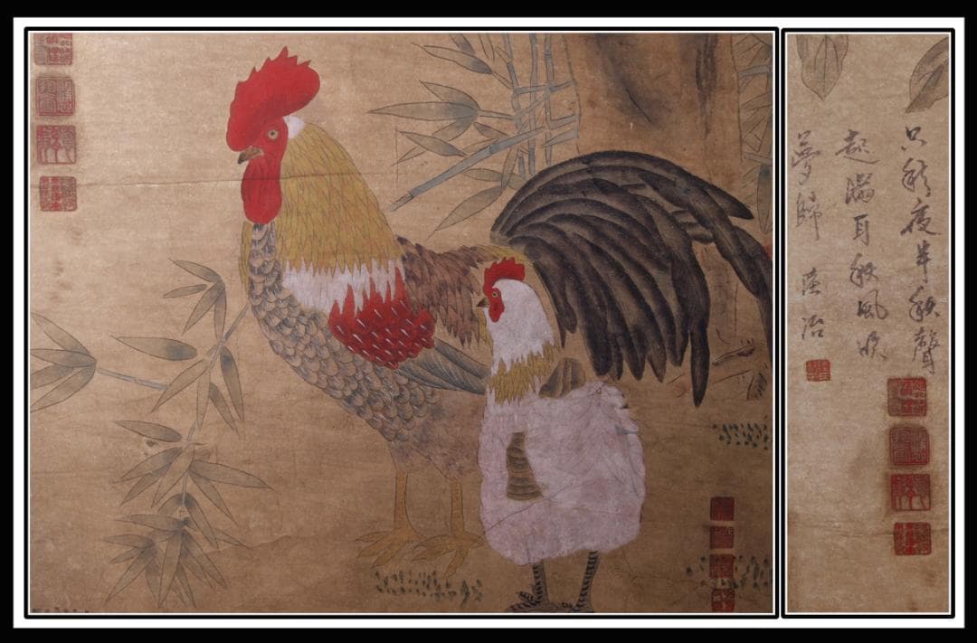 人物図 中国林春　明時代 肉筆保證 唐物唐本　掛け軸 AK933A12-3