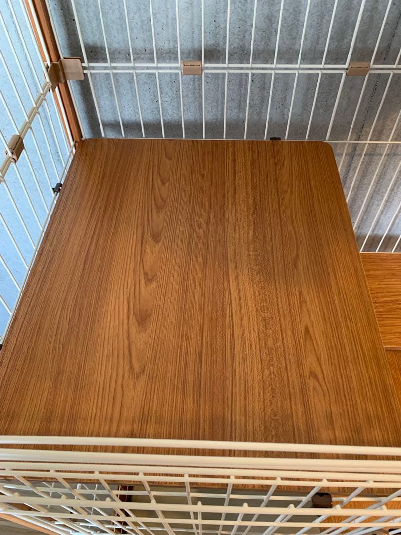 ieneko 天然木製 デザイナーズ猫ケージ 3段