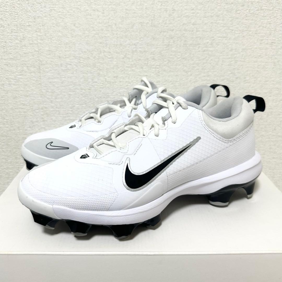 ナイキ フォース トラウト プロ 26 野球 スパイク 靴 シューズ 白 銀