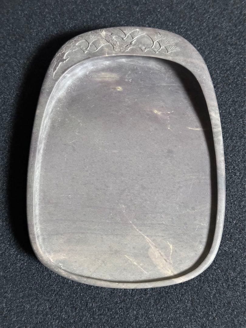 端渓硯 坑仔岩 青花 火捺 魚脳砕凍 臙脂暈 脂暈 あり 極上 572g唐木函