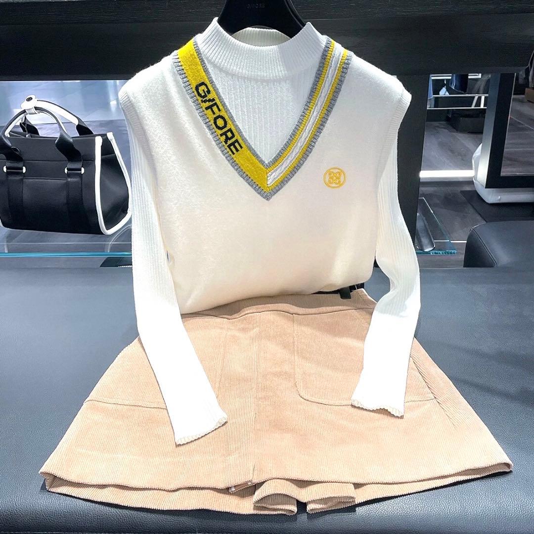 新品未使用 ゴルフ G/FORE ジーフォア レディース セーター ベスト