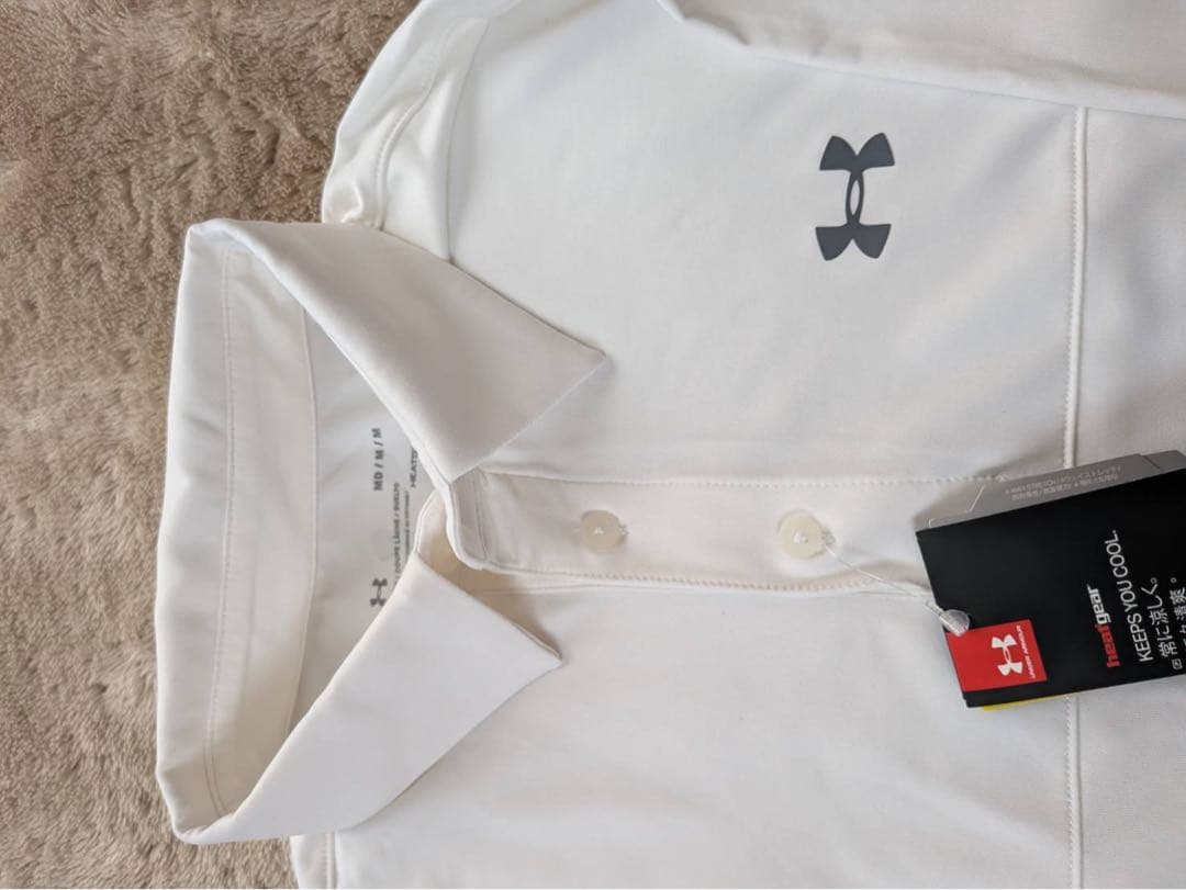 アンダーアーマー ゴルフウェア 長袖シャツ　新品　タグ付き　メンズ　白