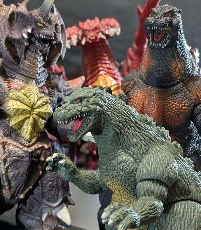 平成VSシリーズ　バーニングゴジラ・デストロイア他（バンダイ）４体セット＋２