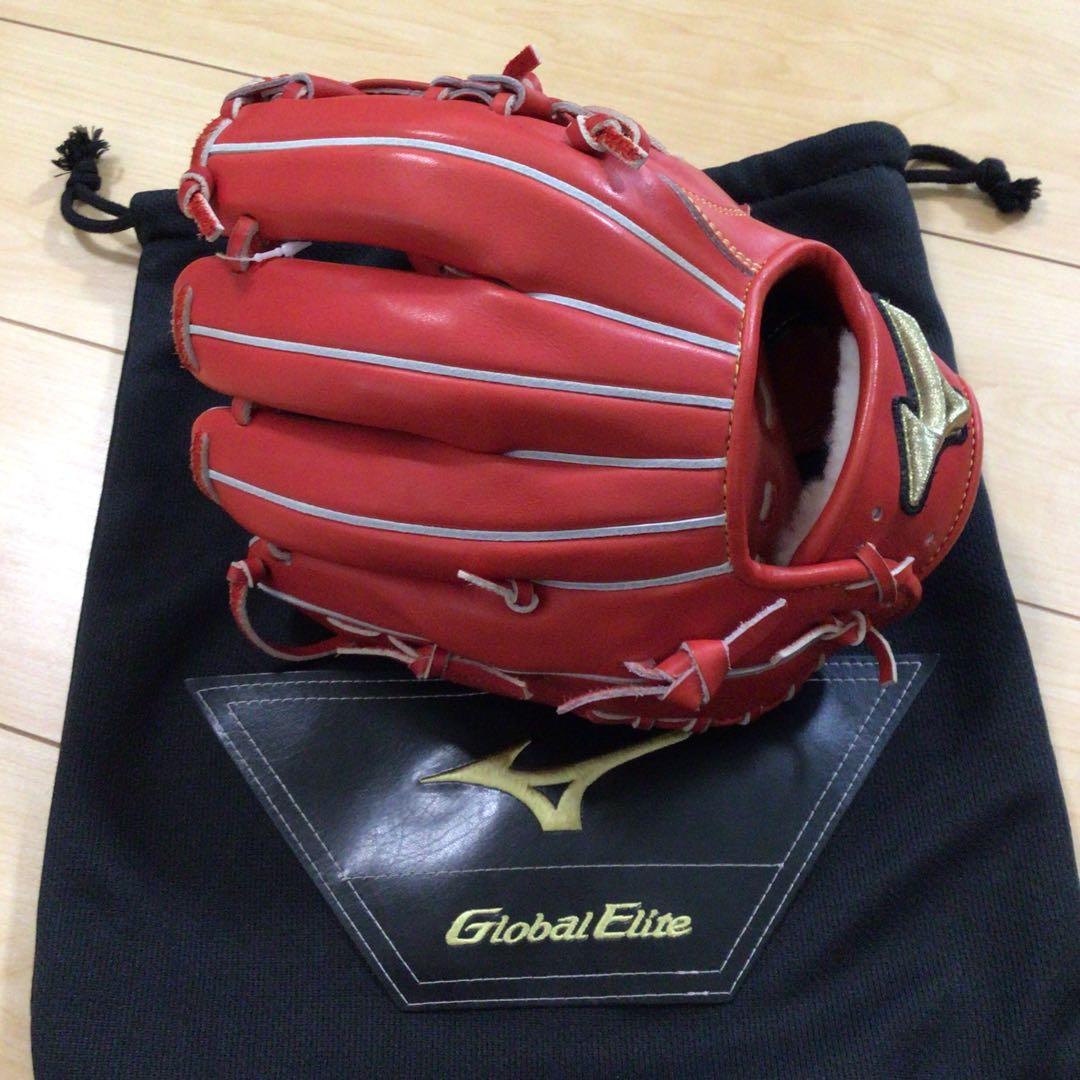 ミズノ Global Elite 硬式グローブ ラディッシュ タグ付き　サイズ9