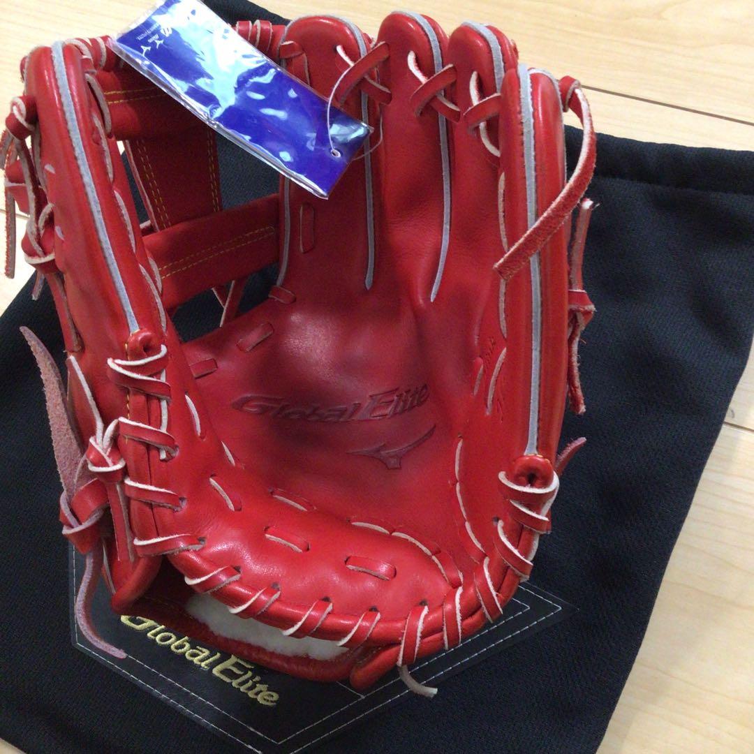 ミズノ Global Elite 硬式グローブ ラディッシュ タグ付き　サイズ9