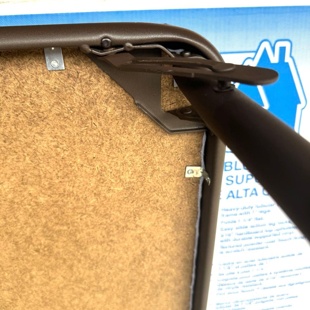 【美品】Cosco ブラウン 正方形 折りたたみテーブル 34インチ