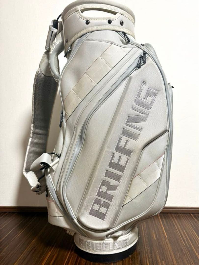 BRIEFING キャディバッグ CR-3 ホワイト シルバー ブリーフィング