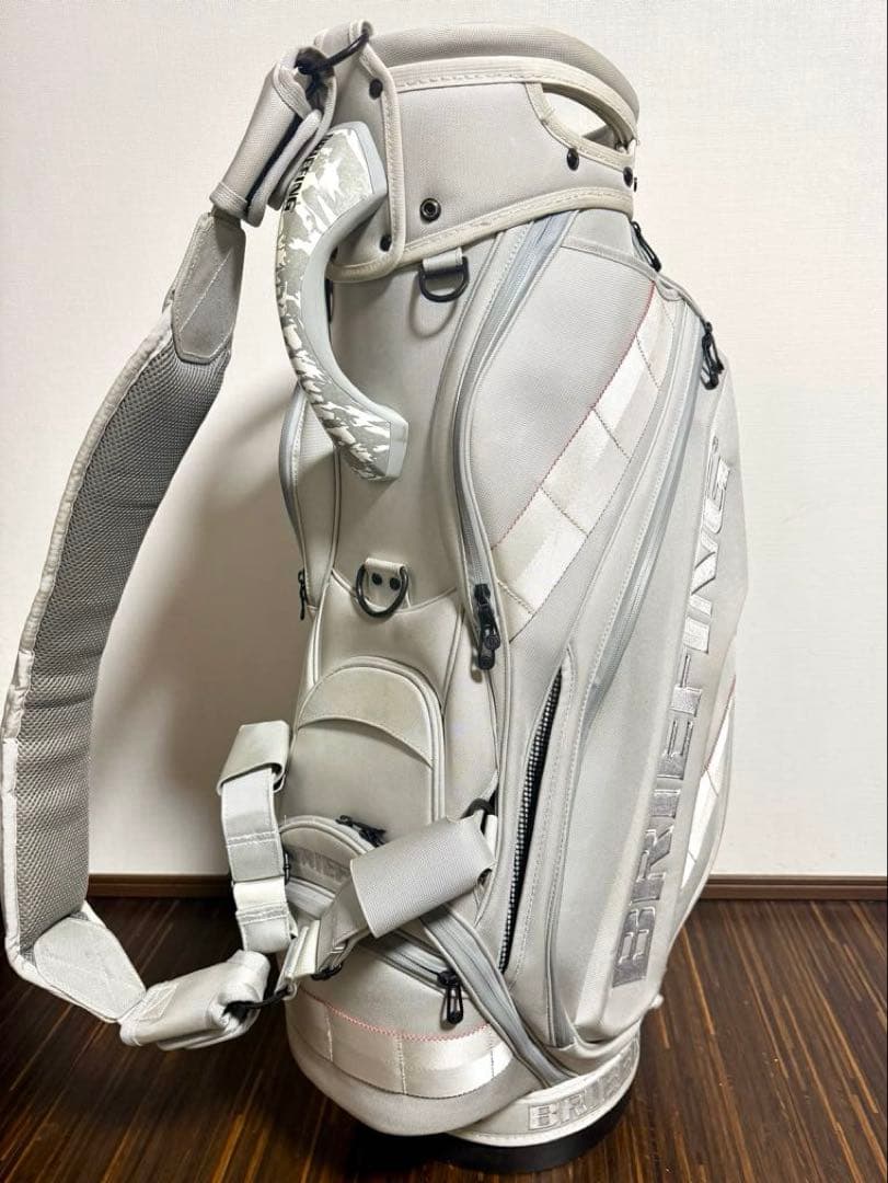BRIEFING キャディバッグ CR-3 ホワイト シルバー ブリーフィング