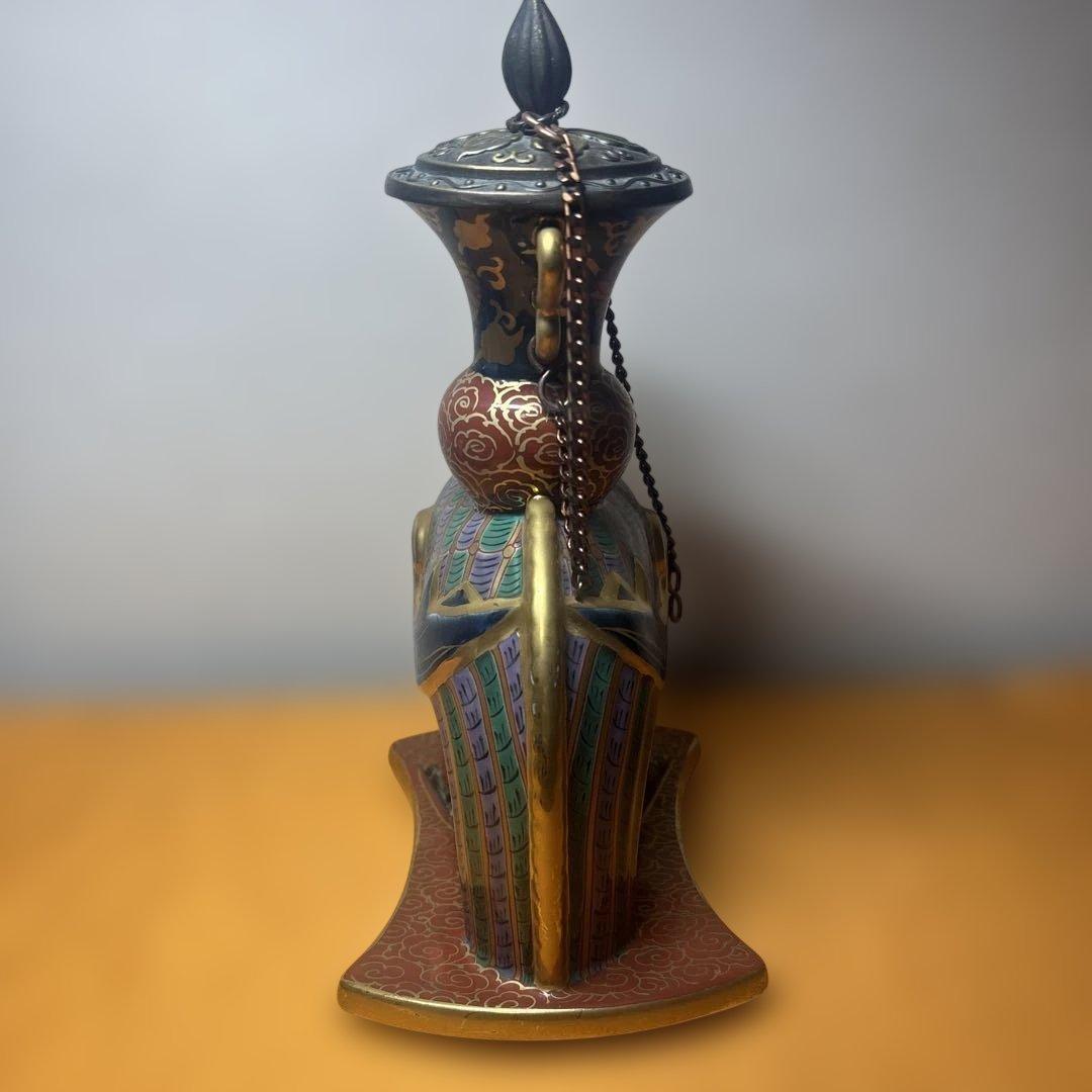 美品 林九郎 在銘 花器 置物