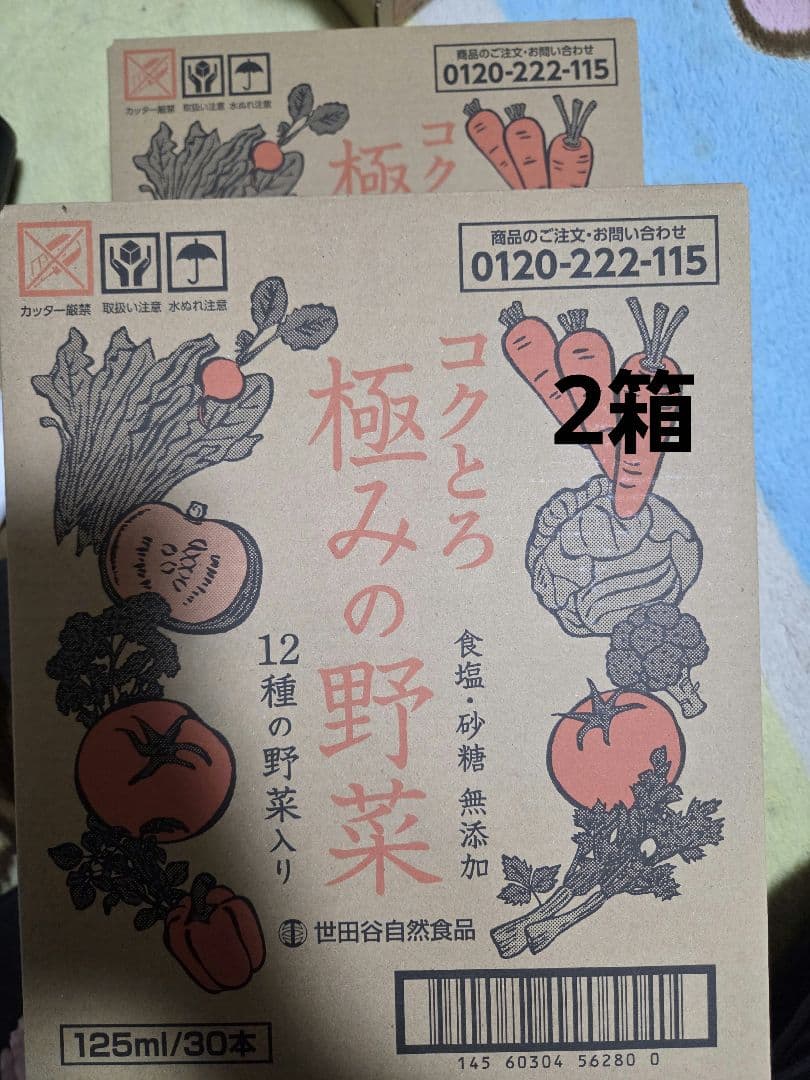 世田谷自然食品コクとろ 極みの野菜 125ml/30本　２箱