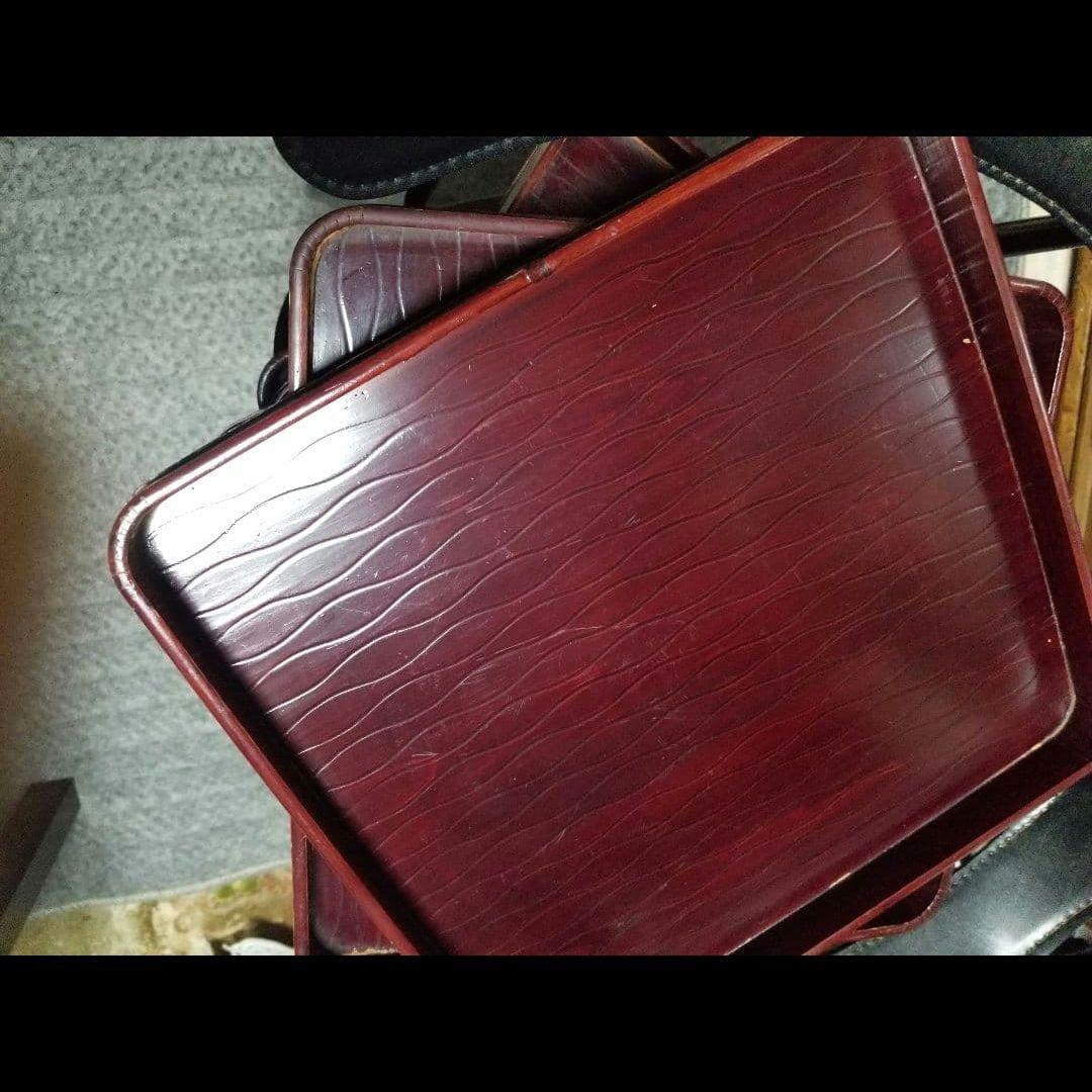 ヴィンテージ漆塗りのお膳8客です