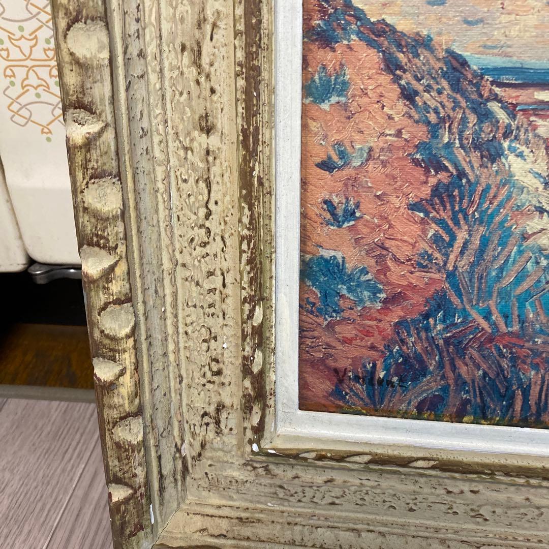 アルルのはね橋の風景画 フレーム付き