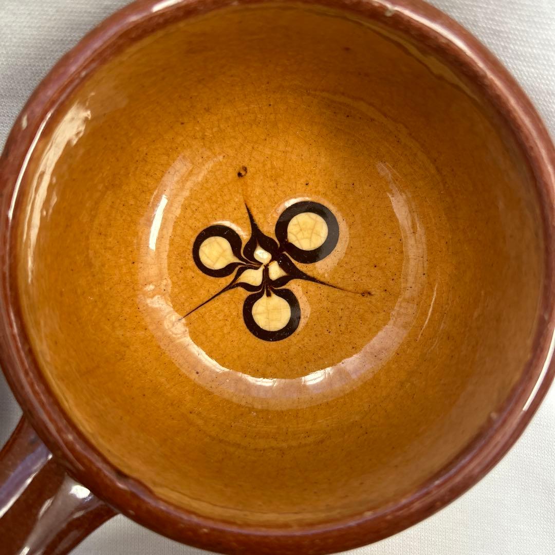 エッグベーカー　湯町窯　2個　民藝　スリップウェア