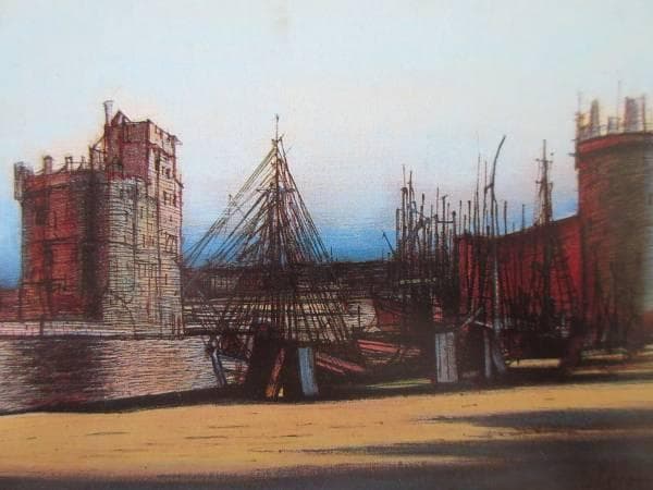 ジャン・カルズー　港　図録・レゾネより　状態良好　新品額付