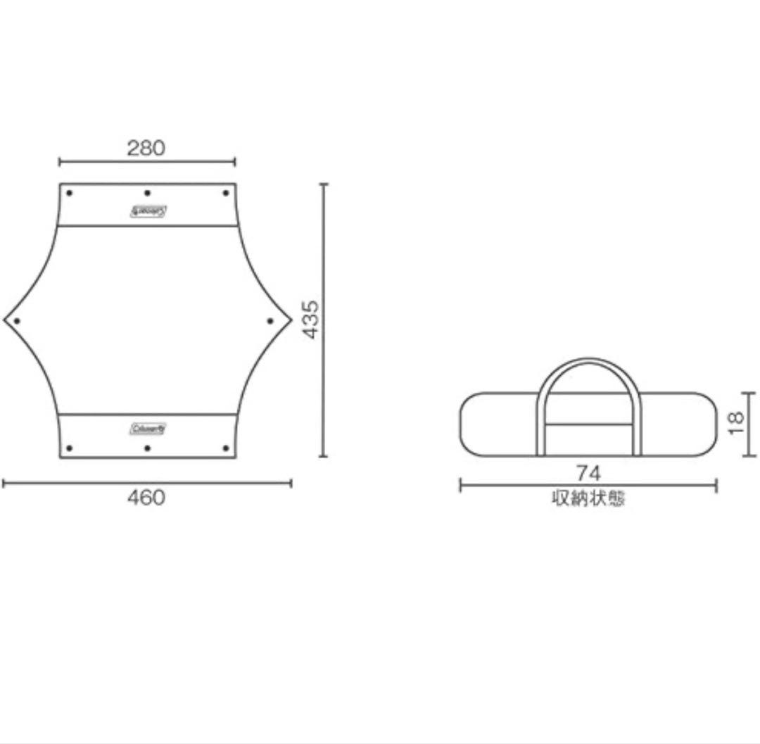 Coleman タープ　XPヘキサタープ/MDX 金属ペグ付属